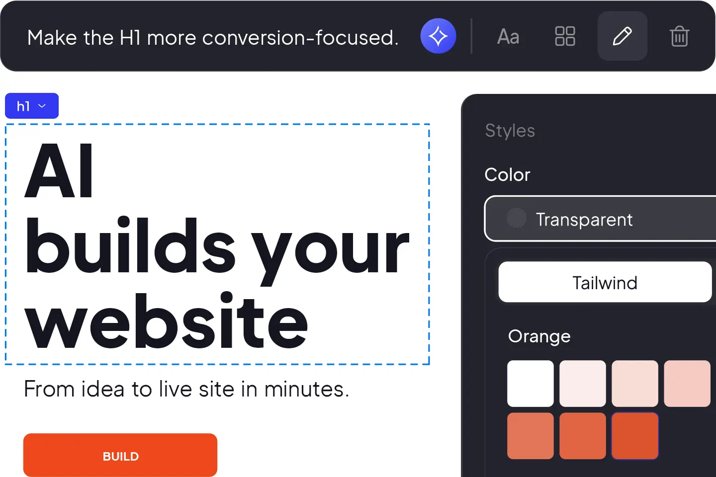 10Web dashboard screenshot