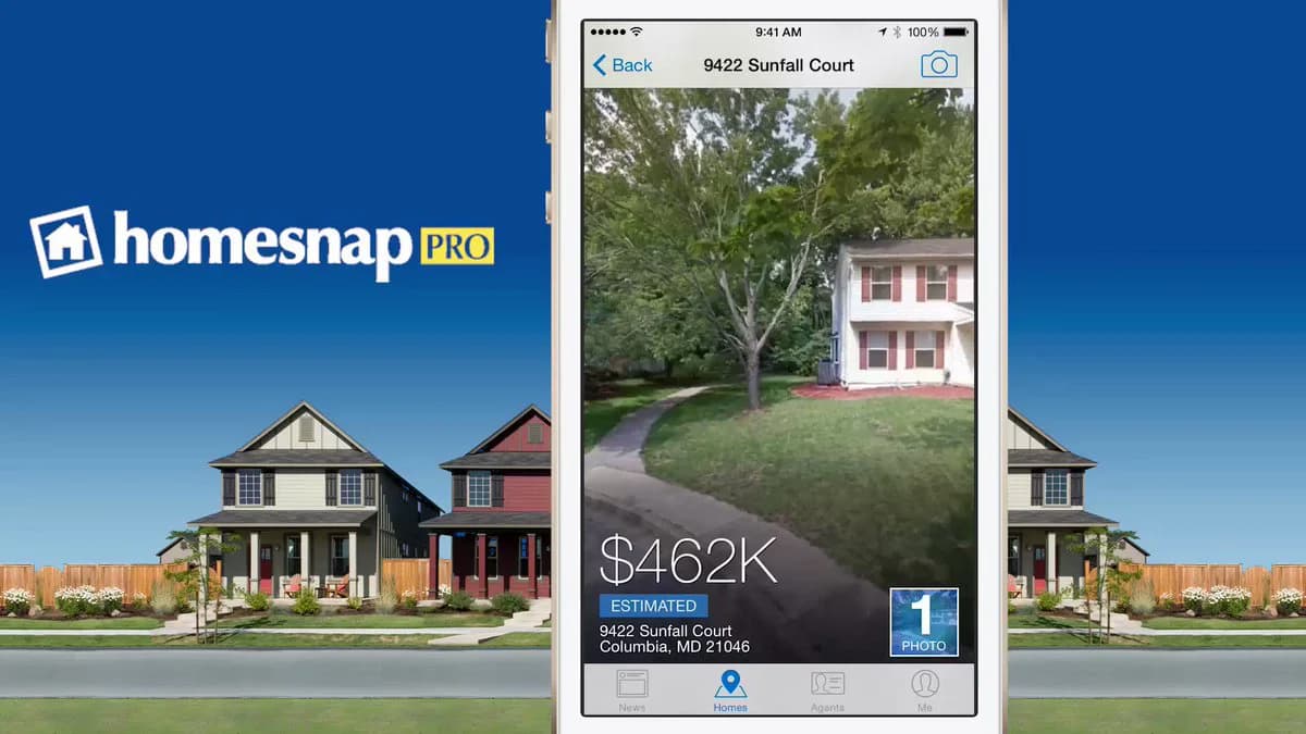 Homesnap Pro dashboard screenshot