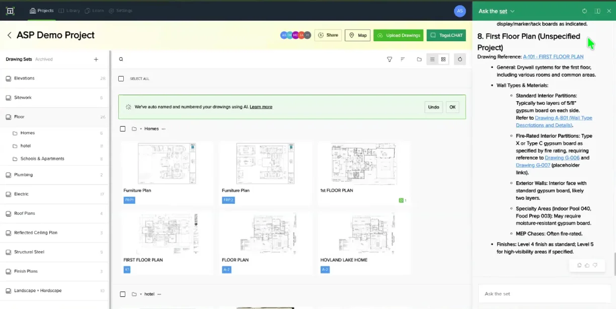 Togal.AI dashboard screenshot