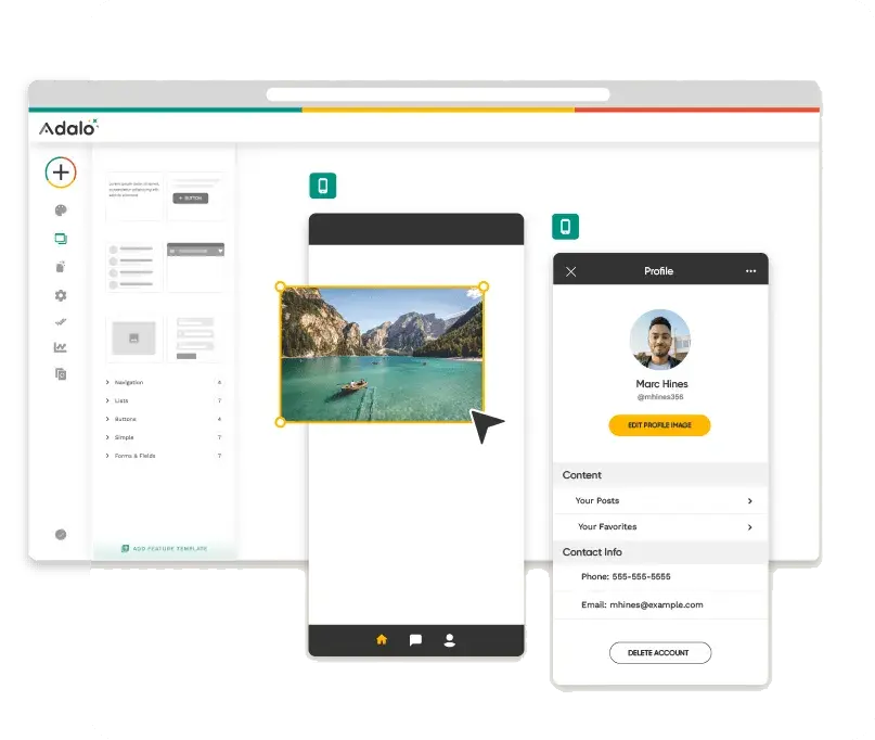 Adalo dashboard screenshot