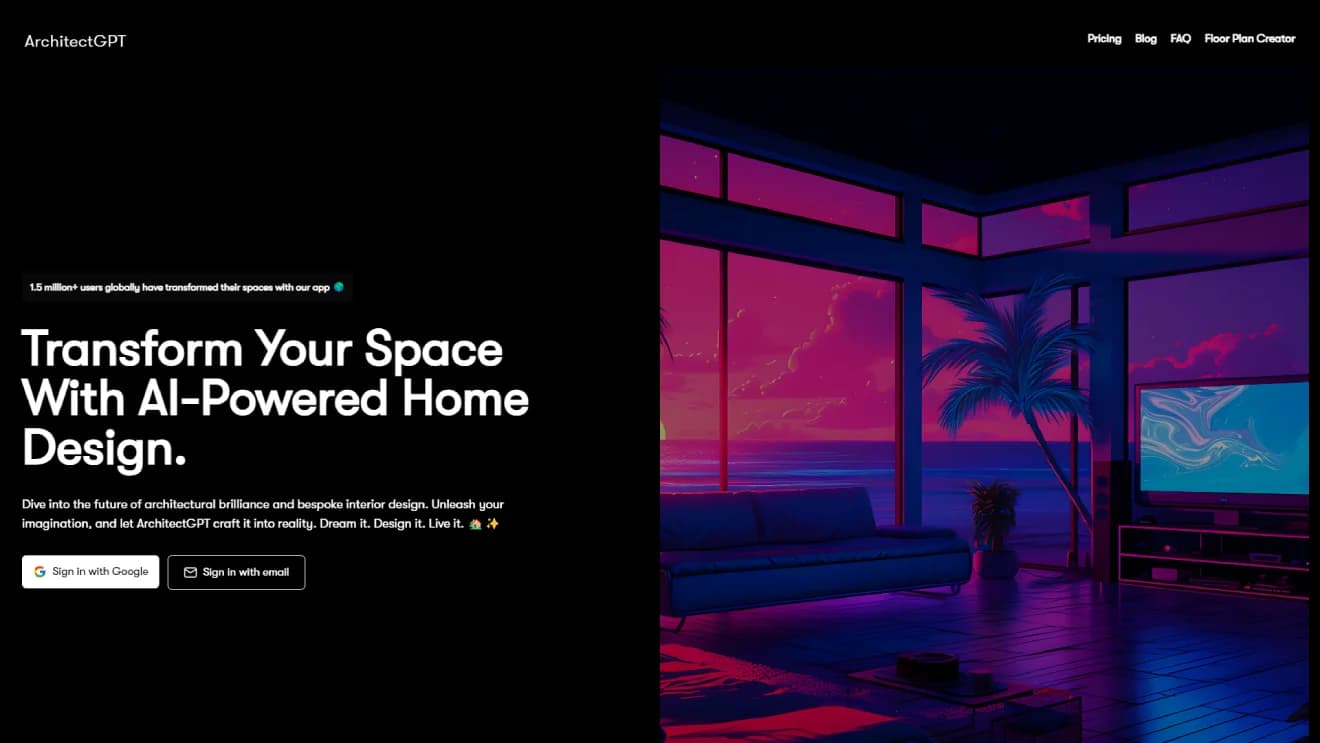 ArchitectGPT dashboard screenshot