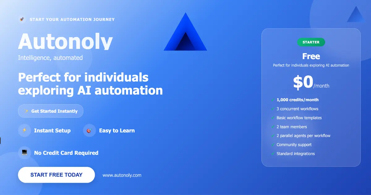 Autonoly dashboard screenshot