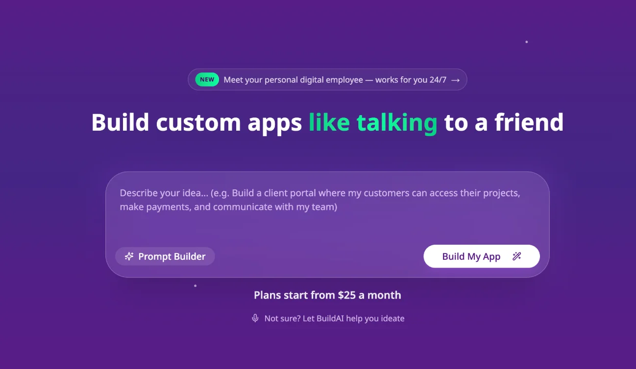 BuildAI dashboard screenshot