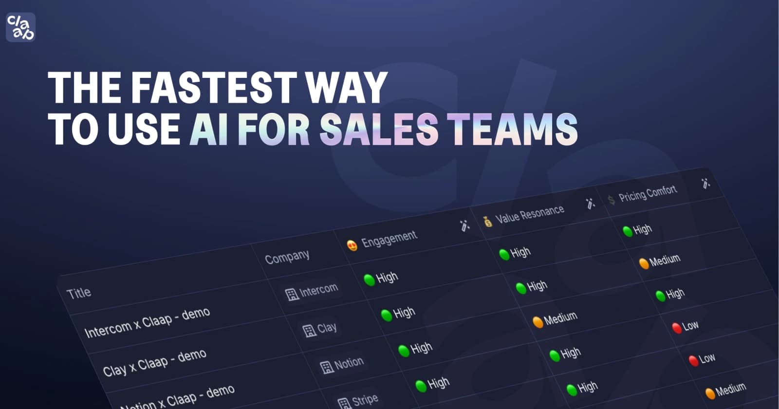 Claap dashboard screenshot