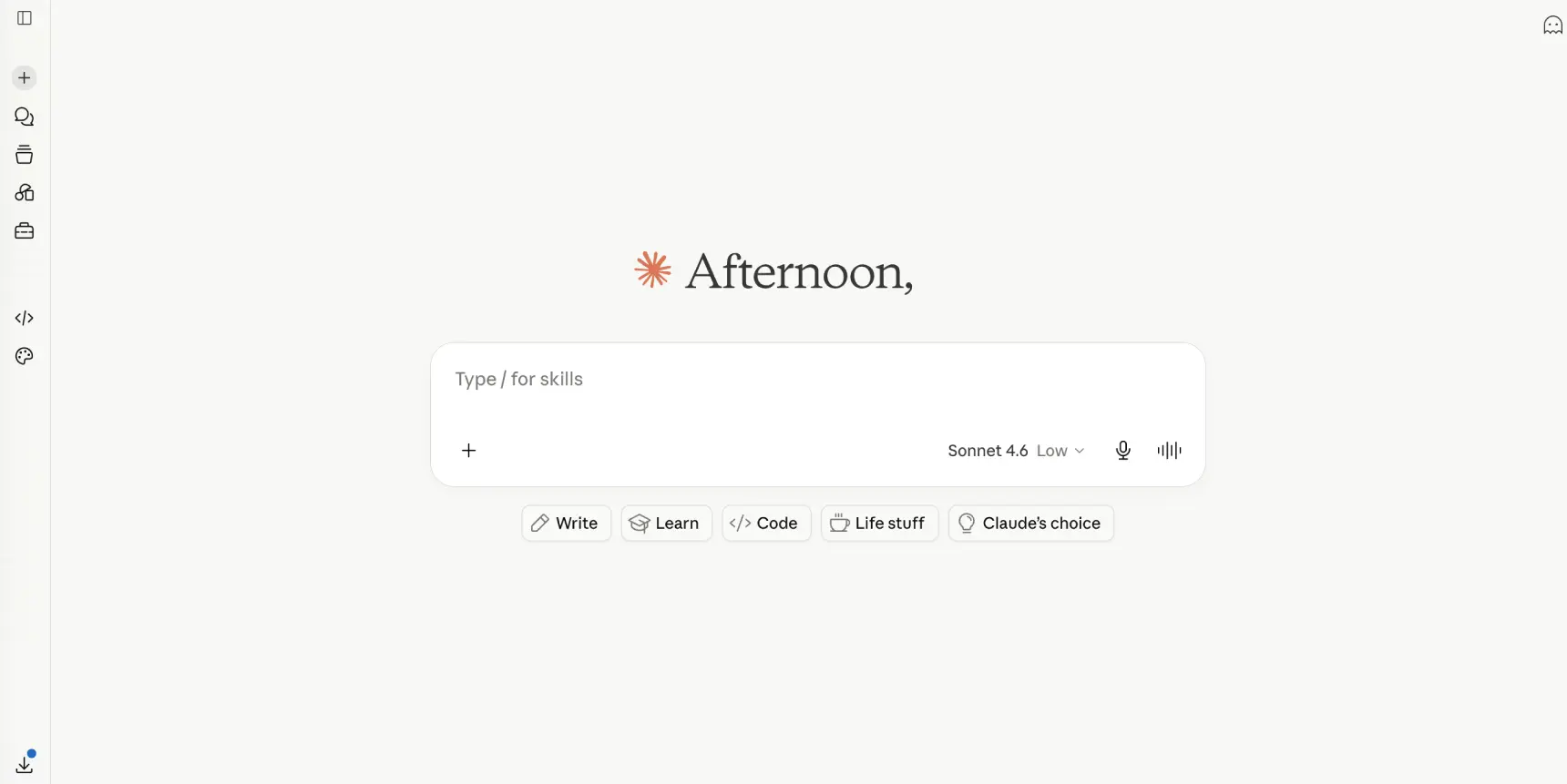 Claude dashboard screenshot