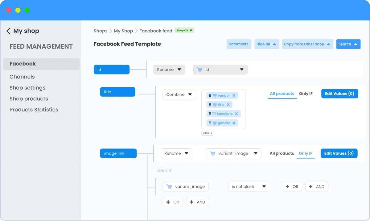 DataFeedWatch dashboard screenshot