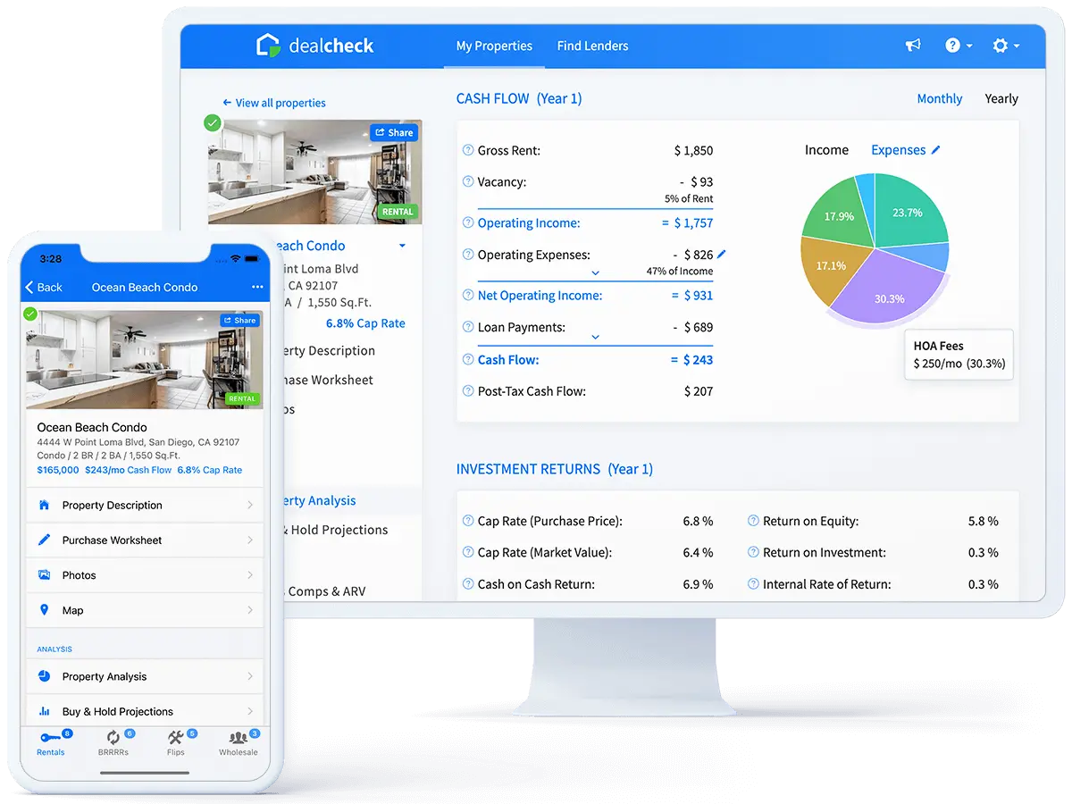 DealCheck dashboard screenshot
