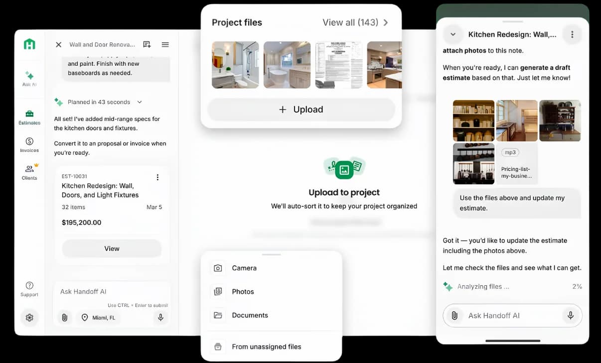 Handoff dashboard screenshot