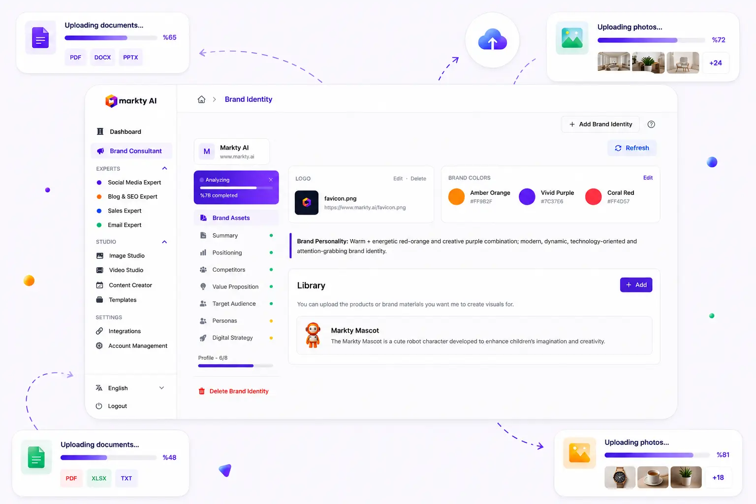 Markty.ai dashboard screenshot