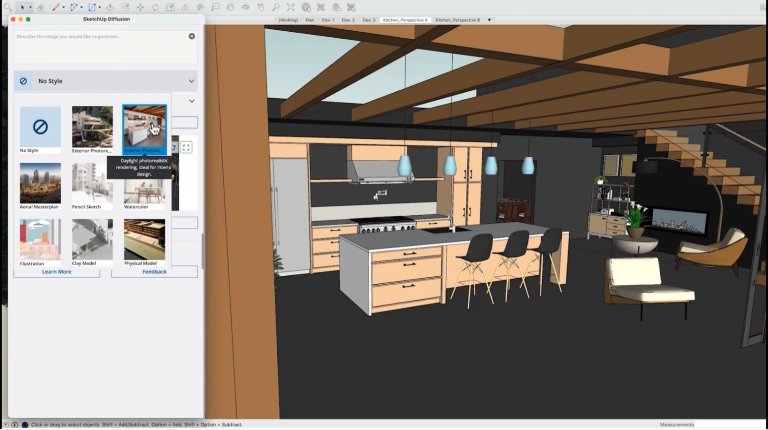 SketchUp Diffusion dashboard screenshot